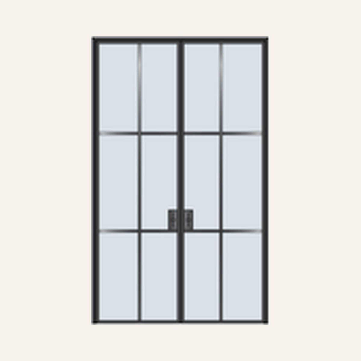 Metal Glass Door – Double
