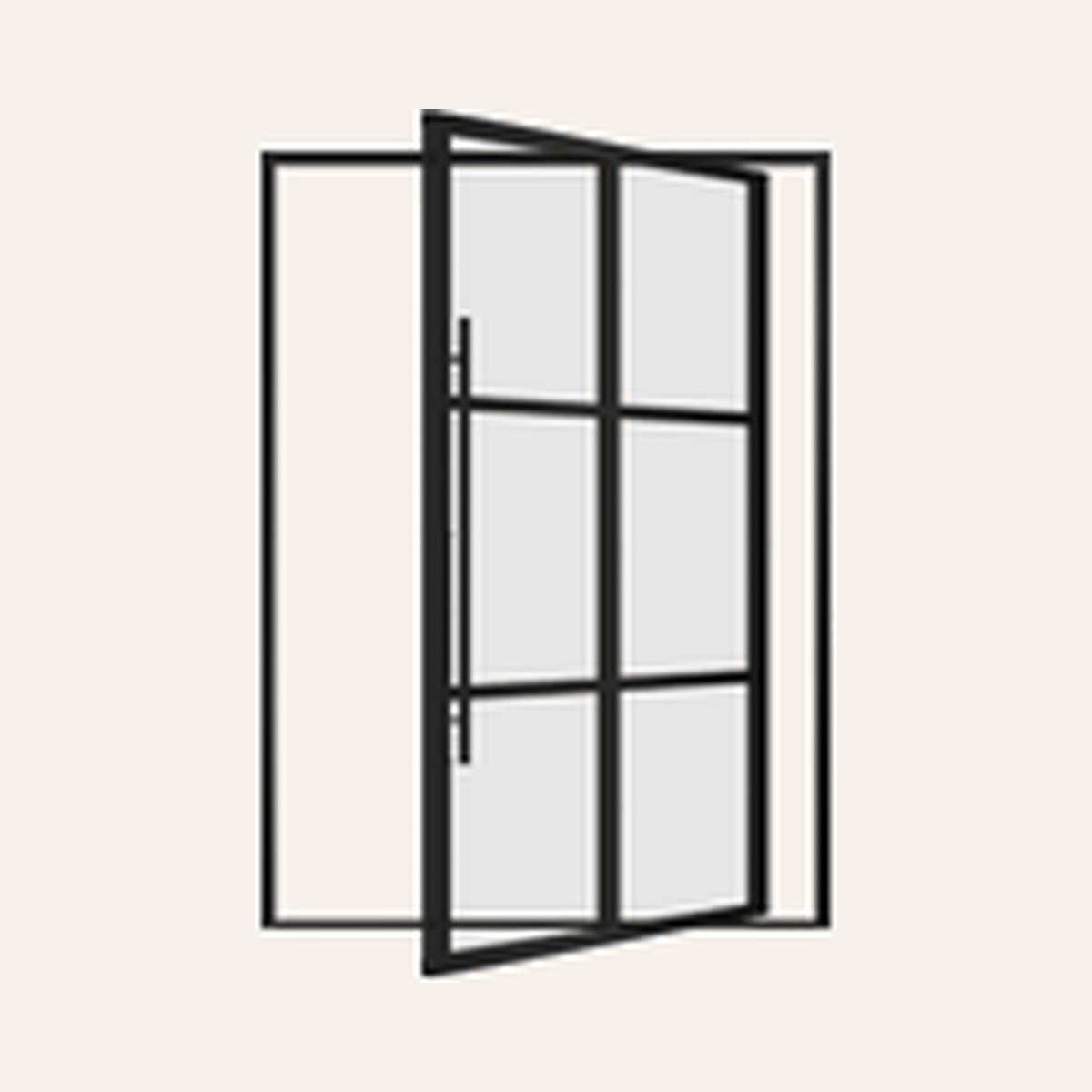 Metal Glass Door – Pivot