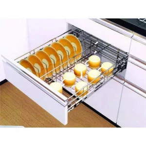 cup & saucer basket for modular kitchen